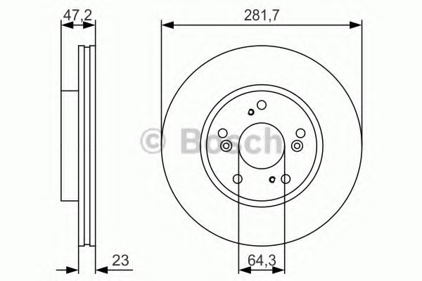 Тормозной диск BOSCH 0 986 479 S47