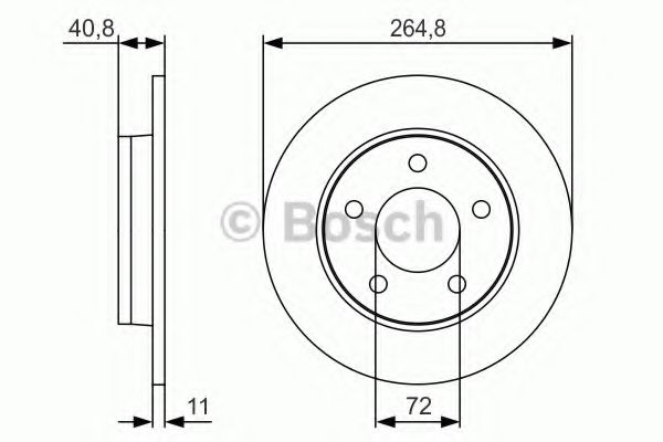 Тормозной диск BOSCH 0 986 479 S50