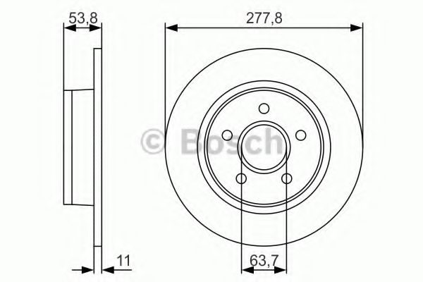 Тормозной диск BOSCH 0 986 479 S51