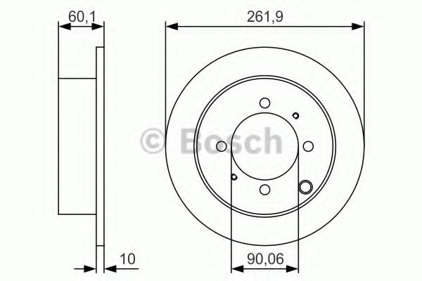 Гальмівний диск BOSCH 0 986 479 S53