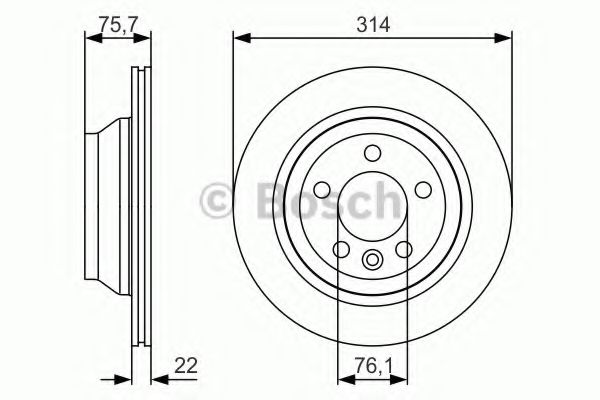 Тормозной диск BOSCH 0 986 479 S54