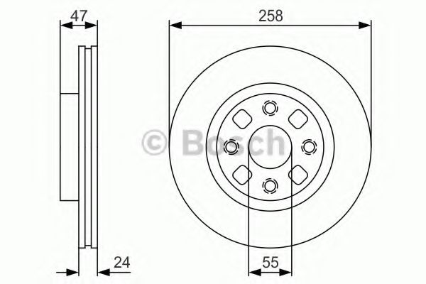 Тормозной диск BOSCH 0 986 479 S56