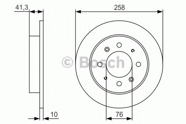 Гальмівний диск BOSCH 0 986 479 S57