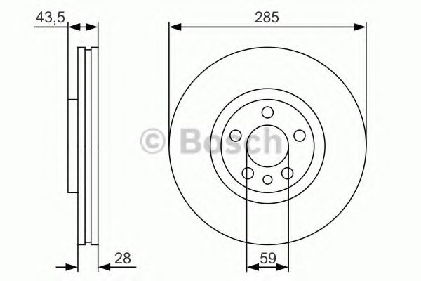 Тормозной диск BOSCH 0 986 479 S62