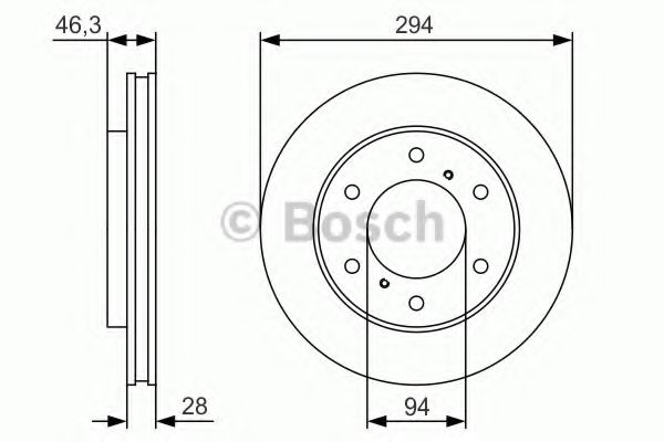 Гальмівний диск BOSCH 0 986 479 S63