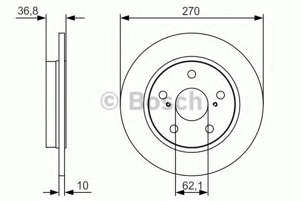 Тормозной диск BOSCH 0 986 479 S64
