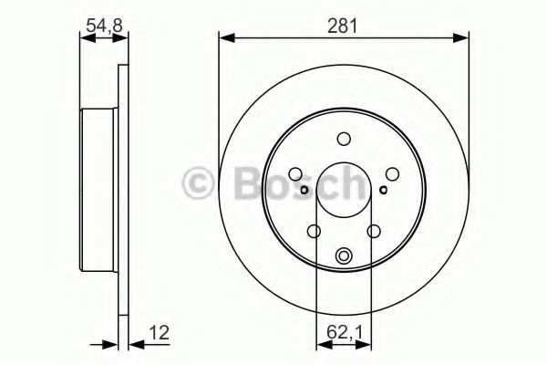 Тормозной диск BOSCH 0 986 479 S67