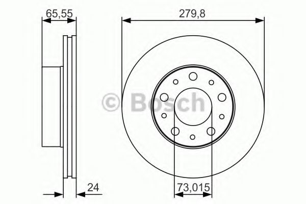 Тормозной диск BOSCH 0 986 479 S70