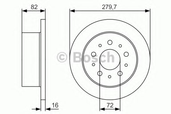 Тормозной диск BOSCH 0 986 479 S73