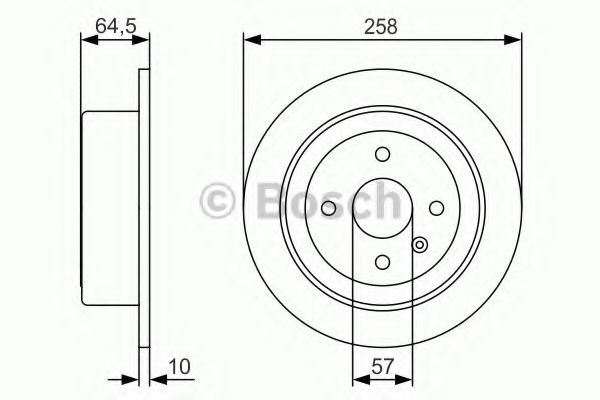 Тормозной диск BOSCH 0 986 479 S75