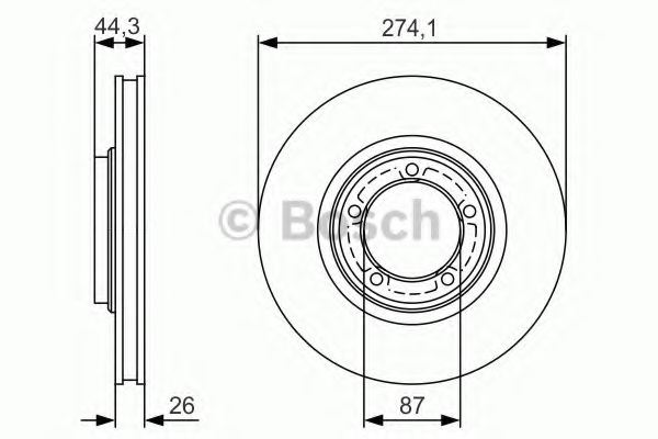 Тормозной диск BOSCH 0 986 479 S79