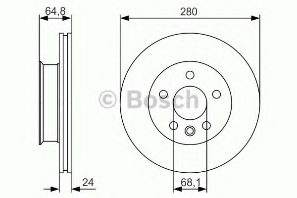Тормозной диск BOSCH 0 986 479 S80