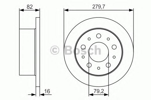 Тормозной диск BOSCH 0 986 479 S86