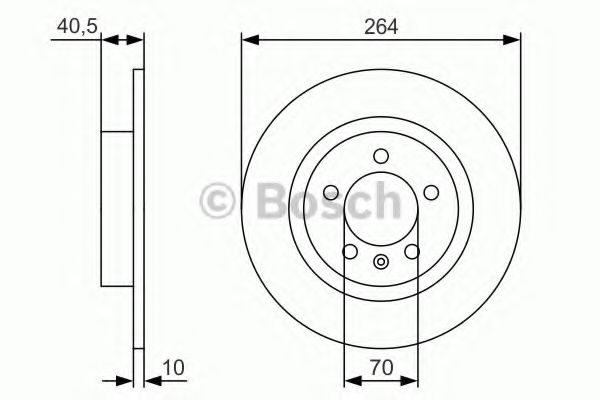 Тормозной диск BOSCH 0 986 479 S88