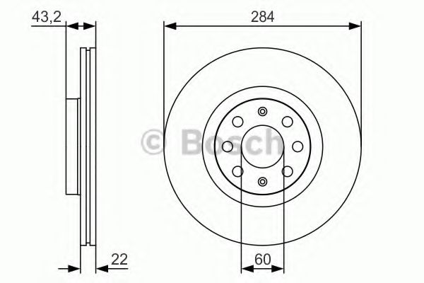Тормозной диск BOSCH 0 986 479 S91