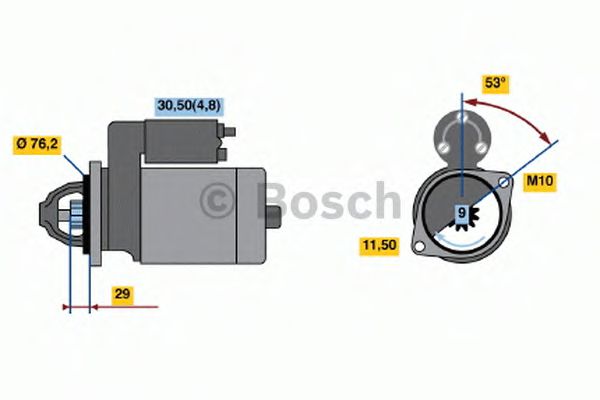 Стартер BOSCH 0 001 107 527