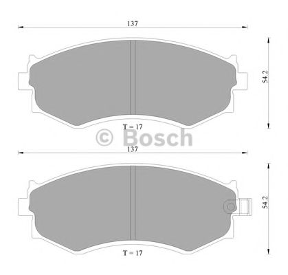 Тормозные колодки BOSCH 0 986 AB2 030