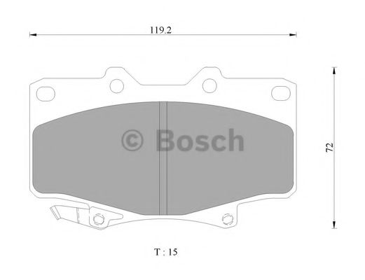 Гальмівні колодки BOSCH 0 986 AB2 073