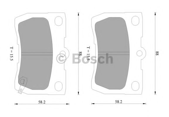 Тормозные колодки BOSCH 0 986 AB2 265