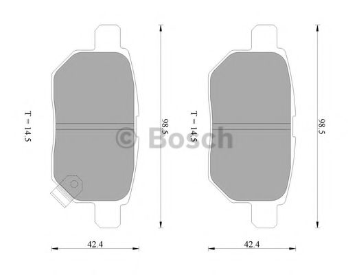 Тормозные колодки BOSCH 0 986 AB2 269