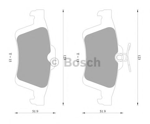 Тормозные колодки BOSCH 0 986 AB2 270