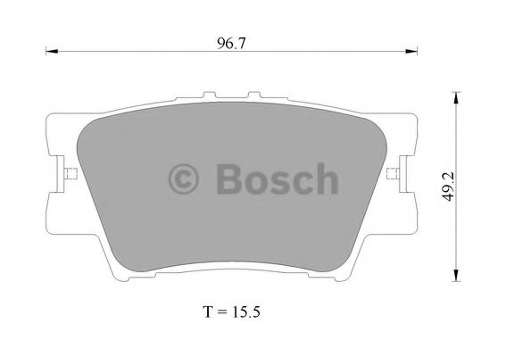 Тормозные колодки BOSCH 0 986 AB2 271