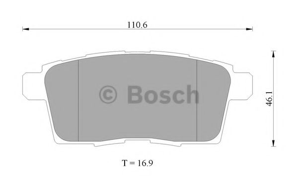 Тормозные колодки BOSCH 0 986 AB2 272