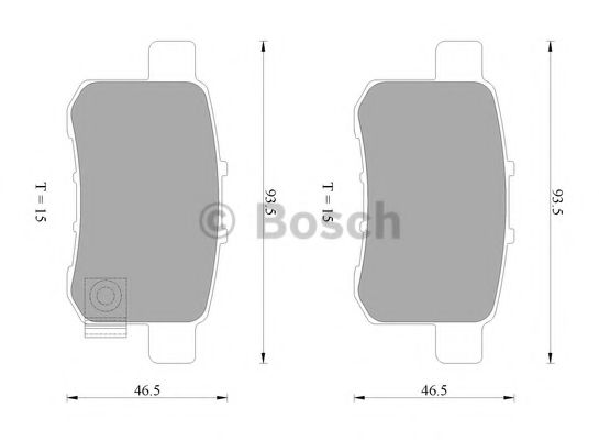 Тормозные колодки BOSCH 0 986 AB2 273