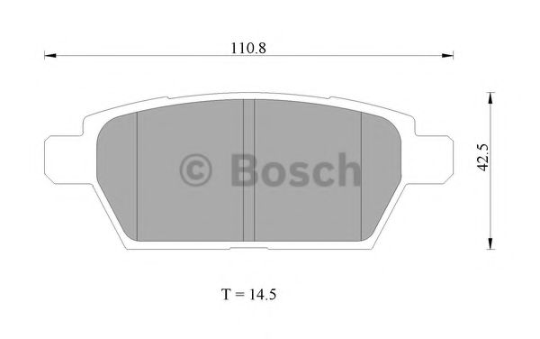 Тормозные колодки BOSCH 0 986 AB2 274