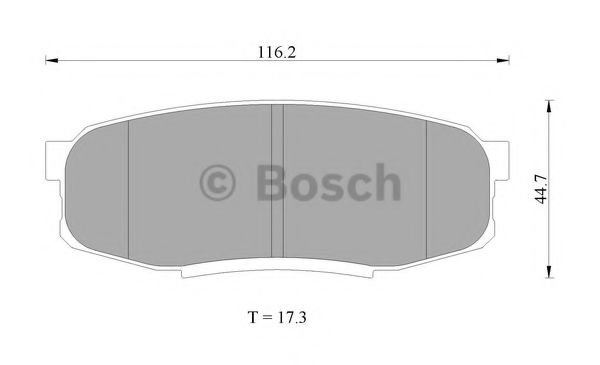 Тормозные колодки BOSCH 0 986 AB2 276