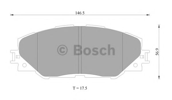 Тормозные колодки BOSCH 0 986 AB2 298
