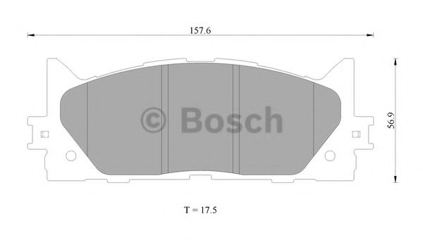 Тормозные колодки BOSCH 0 986 AB2 299