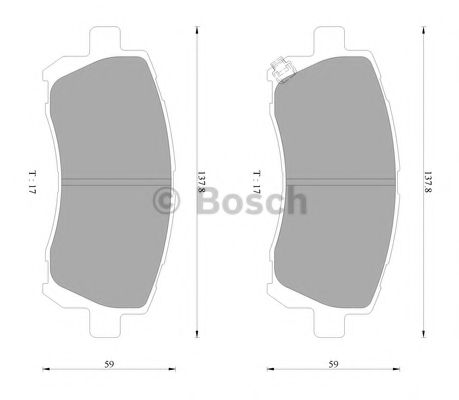 Тормозные колодки BOSCH 0 986 AB2 324