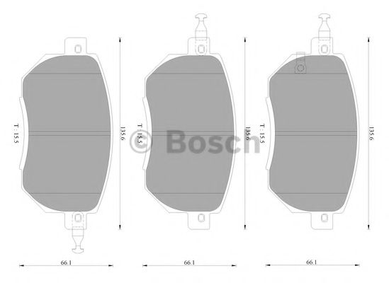 Тормозные колодки BOSCH 0 986 AB2 369