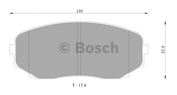 Тормозные колодки BOSCH 0 986 AB2 373