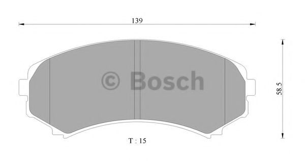 Тормозные колодки BOSCH 0 986 AB2 378