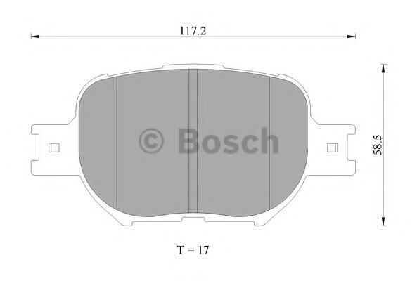 Тормозные колодки BOSCH 0 986 AB2 380