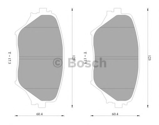 Тормозные колодки BOSCH 0 986 AB2 383