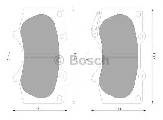 Тормозные колодки BOSCH 0 986 AB2 392