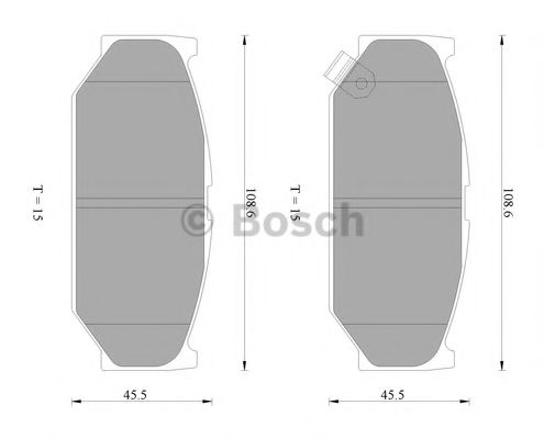 Тормозные колодки BOSCH 0 986 AB2 402
