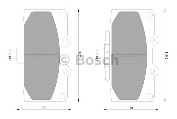 Тормозные колодки BOSCH 0 986 AB2 657