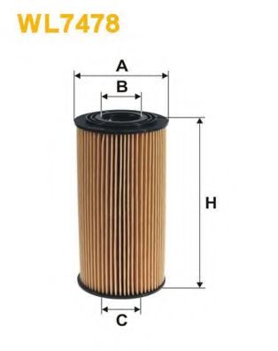 Масляный фильтр WIX FILTERS WL7478