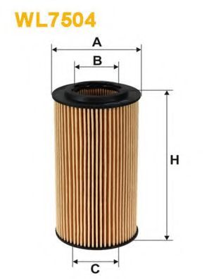 Масляный фильтр WIX FILTERS WL7504