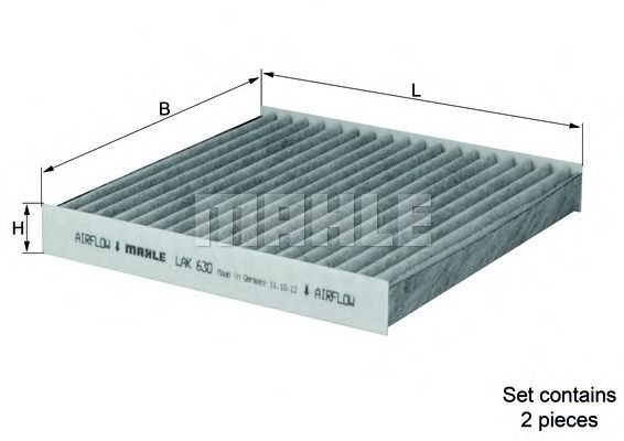 Фильтр салона KNECHT LAK 630/S