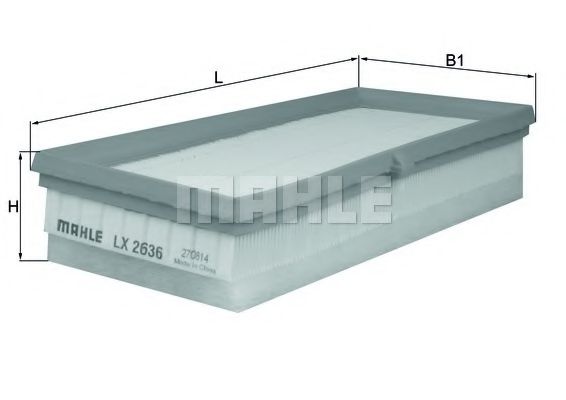 Воздушный фильтр KNECHT LX 2636