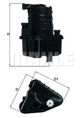 Топливный фильтр KNECHT KL 832D