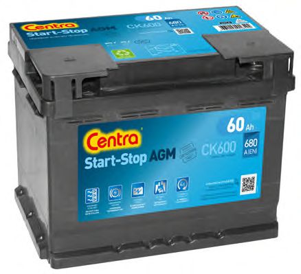 Стартерная аккумуляторная батарея CENTRA CK600