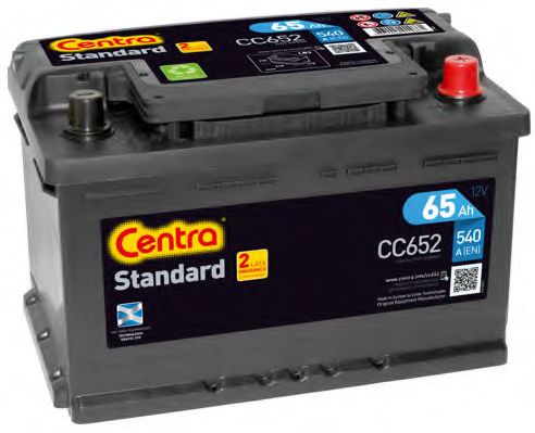 Стартерная аккумуляторная батарея CENTRA CC652