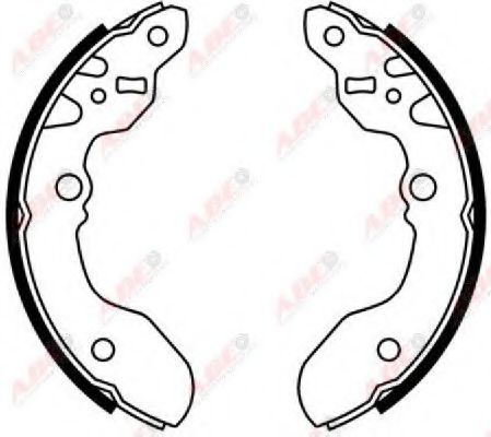 Тормозные колодки ABE C08015ABE
