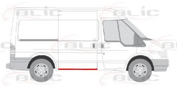 Боковой обвес на порог BLIC 6505-06-2509001P